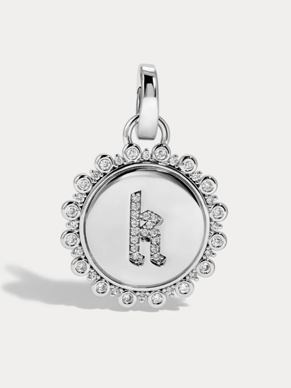 Gothic K Initial Pendent by Lili Claspe